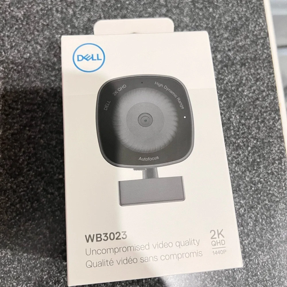 Dell Gray and Black Webcam